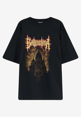 Balenciaga Sacré Coeur Graphic Print T-shirt Black 764235TUVE41000_Black_44824455