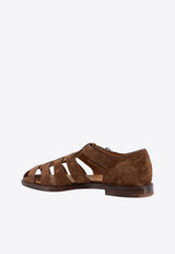 Church's Fisherman Suede Sandals Brown EX00339VJF0AXO_BURNT_44129889
