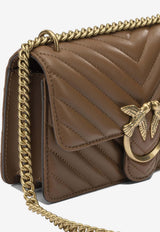 PINKO Small Love Quilted Leather Shoulder Bag Brown 100074A0GKL17Q_460af0ca-0e33-4952-9cb2-e41875f2c5b3