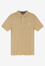 Polo Ralph Lauren Logo Embroidered Polo T-shirt Beige 710536856379_CAFE TAN_48136837