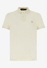 Polo Ralph Lauren Logo Embroidered Polo T-shirt Cream 710536856417_PARCHMENT CREAM_48136863
