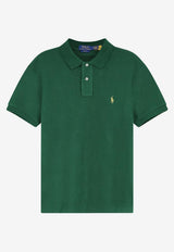 Polo Ralph Lauren Logo Embroidered Polo T-shirt Green 710536856490_NEW FOREST_48136822