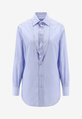 Maison Margiela Embroidered Buttoned Shirt Light Blue S29DT0018S43001471_White_41114599