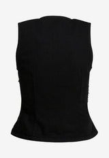 PINKO Gardener Denim Vest Black 106424A33VZ99_39cf2e71-feea-4af1-9d9e-6ff7e13ee1e9