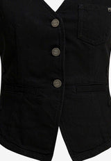 PINKO Gardener Denim Vest Black 106424A33VZ99_39cf2e71-feea-4af1-9d9e-6ff7e13ee1e9