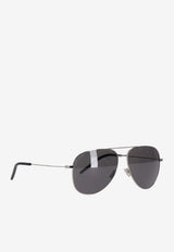 Saint Laurent Pilot-Frame Sunglasses Gray 419695Y9910_8103