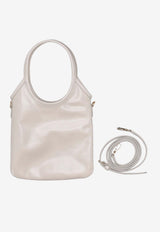 Miu Miu Ivy Calf Leather Top Handle Bag White 5BA281VOLI2IEO_F0009