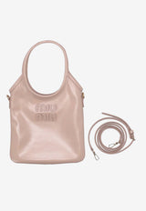 Miu Miu Ivy Calf Leather Top Handle Bag Pink 5BA281VOLI2IEO_F0236