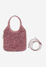 Miu Miu Ivy Lurex Top Handle Bag Pink 5BA281VOOI2IFU_F0028