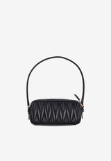 Miu Miu Matelassé Nappa Leather Pouch Bag Black 5NE024AFPP_F0002