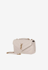 Saint Laurent Small Loulou Shoulder Bag White 801437AAEAX_9207