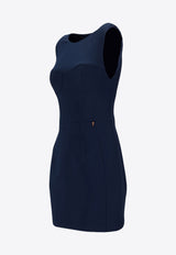 Elisabetta Franchi Fitted Mini Dress Teal AB74751E2_DC8