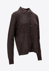 P.A.R.O.S.H Linfa Wool Knit Shirt Brown D540912LINFA25W_007