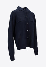 P.A.R.O.S.H Linfa Wool Knit Shirt Blue D540912LINFA25W_012
