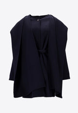 P.A.R.O.S.H Leak Wool Belted Coat Blue D431719ILEAK25_012