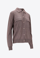 P.A.R.O.S.H Linfa Wool Knit Shirt Gray D540912LINFA25W_024