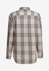 Burberry Emma Check Casual Shirt Pink 8127212_f8455c89-b870-4452-a90a-909efbdfeb0a