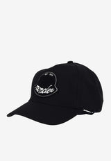 Moncler Logo Embroidered Baseball Cap Black K20913B000300U082_999