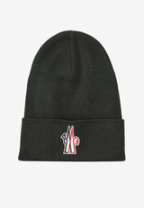 Moncler Wool Embroidered Beanie Olive K20973B0001209974_826