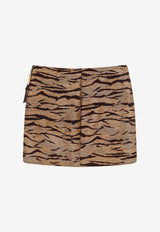 Leopard Print Mini Skirt