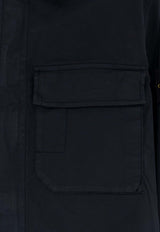Stone Island Logo Patch Long-Sleeved Shirt Blue L1S151200013S0A10V0020_Blue_48900765