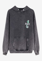 Represent Viper Graphic Print Faded Hooded Sweatshirt Gray MLM10061647_VINTAGE GREY_41114639