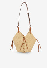 Losange Raffia Shoulder Bag