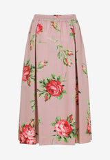 Floral Midi Skirt
