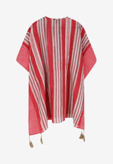 Striped V-neck Cover-Up