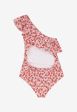Sicilya One-Shoulder Printed One-Piece Swimsuit