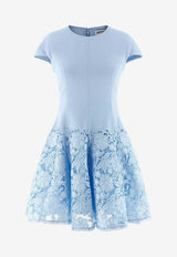 Self-Portrait Floral Lace Mini Dress Light Blue SS26095SBLBLUE_Blue_42176819