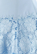 Self-Portrait Floral Lace Mini Dress Light Blue SS26095SBLBLUE_Blue_42176819