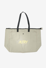 Large Logo Canvas Tote Bag