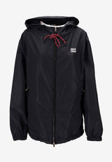 Miu Miu Technical Hooded Zipped Jacket Navy ML1055SOOO13MF_F0008