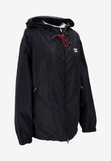 Miu Miu Technical Hooded Zipped Jacket Navy ML1055SOOO13MF_F0008