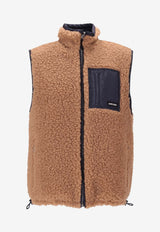 Miu Miu Teddy Zip-Up Vest Camel ML1378SOOO18S9_F0LW8