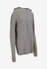 Rick Owens Oversized Hooded Sweater Gray RP02E4613M_08