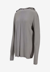 Rick Owens Oversized Hooded Sweater Gray RP02E4613M_08