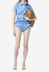 Miu Miu Technical Silk Poplin Briefs Light Blue SP9465SOOO1BMS_F0013