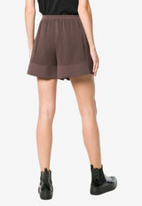 Rick Owens Cashmere Knitted Mini Shorts Brown RO18F4677CHCG444