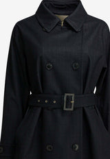 Herno Double-Breasted Belted Trench Coat Blue IM000202D127829290_cdec1337-d231-4fe0-9836-2e773800d576