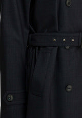 Herno Double-Breasted Belted Trench Coat Blue IM000202D127829290_cdec1337-d231-4fe0-9836-2e773800d576