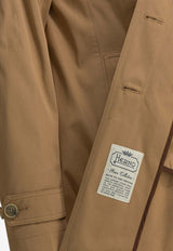 Herno Buttoned Short Trench Coat Brown GC000567D132382157_9d91ed37-fd0d-4966-887a-b3a65beff9b1