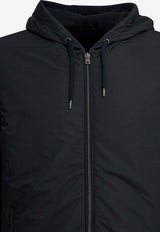 Herno Pique Knit and Nylon Zip-Up Hoodie Blue MC000168U720569201_95eacf03-d473-4a2b-8261-683748fd7142
