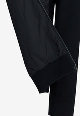 Herno Pique Knit and Nylon Zip-Up Hoodie Blue MC000168U720569201_95eacf03-d473-4a2b-8261-683748fd7142