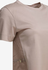 Herno Paneled T-shirt with Waist-Drawstring Pink JG000224D520064035_d7e44818-b840-4240-b115-3d1172e2d20f