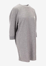 Max Mara Canada Wool-Blend Mini Dress Gray 2521626022600CANADA_001
