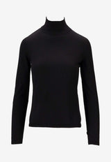 Max Mara Meana High-Neck Cashmere Sweater Black 2521366072600MEANA_007