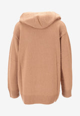 Max Mara Liana Wool and Cashmere Hooded Sweater Camel 2521366132600LIANA_005