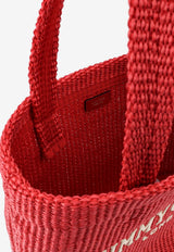 Jimmy Choo Logo Lettering Raffia Tote Bag Red BEACHTOTEEWMJYNRUBYREDLIGHTGOLD_Rubyredlightgold_40005291